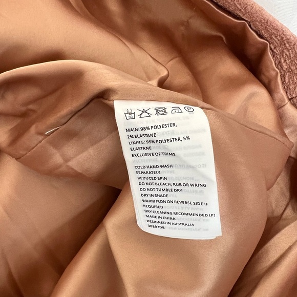 NWT Bardot Eva Snake Blush Rose Pink Corset Off Shoulder Midi Dress Size 8 M - Picture 9 of 11